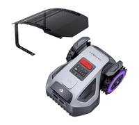 ANTHBOT Cortacésped Robótico con Garaje - 500㎡，NetRTK 4G，2500mAh，Cartografía Automática, Algoritmo de Visión con Cámara Dual, Gestión por Zonas，Altura de Corte de 3-6 cm, Pendiente de 24°(45%)