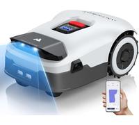 ANTHBOT Genie600 Robot tosaerba - NO filo, RTK Full Band+4-Eye Vision Robot tosaerba per 0,23 acri, mappatura automatica, gestione multi-zona, prevenzione accurata degli ostacoli, pianificazione