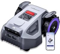 ANTHBOT M9 Robot Tagliaerba Wireless - 1000 ㎡, Navigazione RTK e Doppia Visuale, Sistema di Evitamento Ostacoli Basato su IA, Controllo Tramite APP, con Garage MGA04