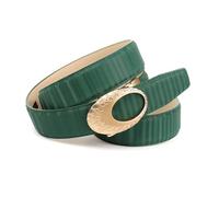 Anthoni Crown Automati Ledergürtel Cintura, Verde, 100 cm Donna