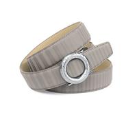 Anthoni Crown Cintura da donna Automati in pelle, grigio, 110, grigio., 110 cm