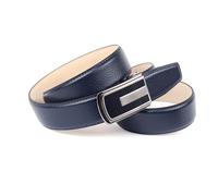 Anthoni Crown Cintura in Pelle Automatica, Blu Scuro, 110 cm Uomo