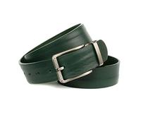 Anthoni Crown Cintura in Pelle, Verde, 100 cm Uomo