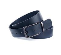 Anthoni Crown Ledergürtel Cintura, Blu Scuro, 95 cm Uomo