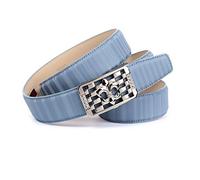 Anthoni Crown Ledergürtel Cintura, Celeste, 75 cm Donna