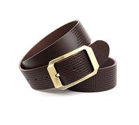 Anthoni Crown Ledergürtel Cintura, Marrone Scuro, 95 cm Uomo