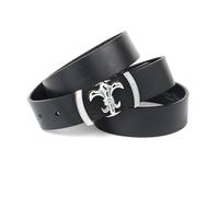 Anthoni Crown Ledergürtel Cintura, Nero, 80 cm Donna