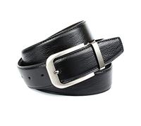 Anthoni Crown Ledergürtel Cintura, Nero, 90 Uomo