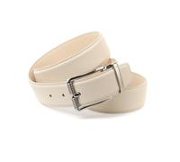 Anthoni Crown Ledergürtel in Beige Be2p4t30 Cintura, 75 cm Donna