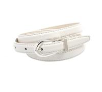 Anthoni Crown Ledergürtel in Weiß 15mm Breit W13st90 Cintura, Bianco, 100 cm Donna