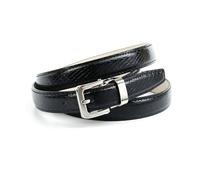 Anthoni Crown Ledergürtel N14csn10 Cintura, Nero, 85 cm Donna