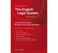 Anthony Chadwick A Guide to the English Legal System (Tascabile)