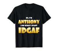 Anthony Costume IDGAF Divertente Meme Halloween Costume per Tony Maglietta