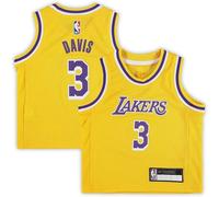 Anthony Davis Los Angeles Lakers #3 Neonati Bambini Giallo Icon Edition...