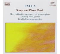 Anthony Field Falla: Songs and Piano Music (CD)