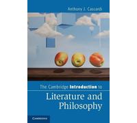 Anthony J. Casc The Cambridge Introduction to Literature and Philos (Tascabile)