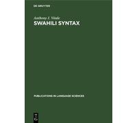 Anthony J. Vitale Swahili Syntax (Copertina rigida)