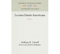 Anthony K. Cassell Lectura Dantis Americana (Copertina rigida)