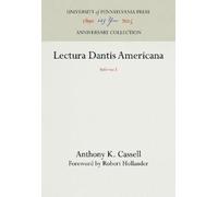 Anthony K. Cassell Lectura Dantis Americana (Copertina rigida)