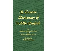 Anthony Lawson Mayhew Walter Wil A Concise Dictionary of Midd (Copertina rigida)