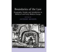 Anthony Musson Boundaries of the Law (Copertina rigida)