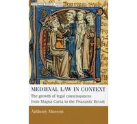 Anthony Musson Medieval Law in Context (Tascabile) Manchester Medieval Studies