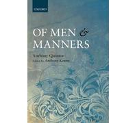 Anthony Quinton Of Men and Manners (Copertina rigida)