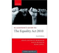 ROBINSON ET AL Anthony Robi Blackstone's Guide to the Equality Act (Tascabile)
