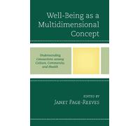 Anthony Ryan Hatch Well-Being as a Multidimensional Concept (Tascabile)