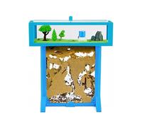 AntHouse - Fattoria di formiche di sabbia naturale | Kit Tee 3D 15x15x1.5cm Blu | Comprese le formiche