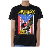 Anthrax Dredd Aquila Bandiera Americana Thrash Heavy Metal Musica Fascia T Shirt