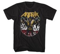 Anthrax - Giudice Death Vint - American Classici - Solido Nero Adulto Manica