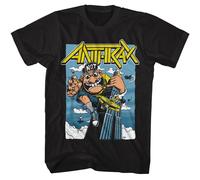 Anthrax - King Non Uomo - American Classici - Solido Nero Adulto Manica Corta