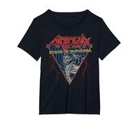 Anthrax Optical Euphoria Maglietta, Donna Plus-Size, Nero, 6X