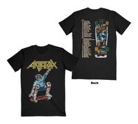 Anthrax Spreading Skater Notman Vintage autorizzato Uomo maglietta
