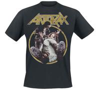 Anthrax Spreading The Disease Vintage Tour Uomo T-Shirt Nero 100% Cotone Regular
