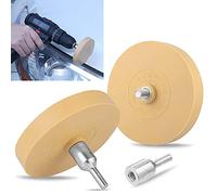 ANTHYTA 2 Pezzi Gomme in Pellicola con Adattatore Gomma in Alluminio con Adattatore per Incisione in Gomma Discortrigador Fogli di Adesivi in gomma Trapano in Alluminio per Adattatore per Perforatrice