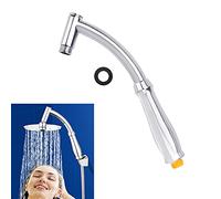 ANTHYTA Braccio di Prolunga Asta Doccia a Pioggia in ABS Tubo, Rigida, Universale, per Soffione, Regolabile - 28 CM, Argento