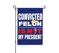 Anti 47Il mio presidenteIl mio valoreVoceCredenze Scelta Stendardo da giardino 12x18 bifacciale Senza stendardo