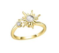Anti Ansia Spinner Anelli Regolabile Rame Gioielli per Le Donne Riduzione Dello Stress Regalo con Accenti Zircone Anelli Ansia In Rame Regolabile, One Size, come descritto, come descritto