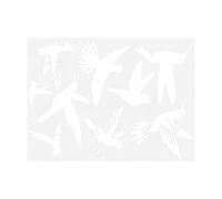 Anti Bird Strike Window Decals 9 Pieces Hummingbird UV Reflective Clings