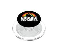 Anti bullismo arcobaleno pace tipo hippie gatto scegliere gentilezza PopSockets PopGrip per MagSafe