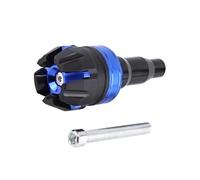 Anti Caduta 1PC M10 10mm Vite Universale Motocross Moto Telaio Slider Crash Pad Collisione Caduta Protezione Anti Caduta Cappucci(BLUE)