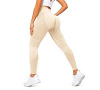 Anti Cellulite Leggings for Women, 3D Compression High Waist Tummy Control Butt Lifting Scrunch Workout Yoga Pants (Apricot,4XL)