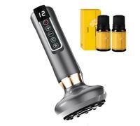 Anti Cellulite Massager, Intelligent Handheld Massage Tool for Anti - Cellulite, Cellulite Massager Fat Remover, Electric Cupping Device with 12 Suction Modes, for Arms, Legs, Back (gray)