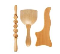 Anti cellulite terapia del legno strumenti di massaggio rullo massaggiatore in legno Gua Sha Cup Maderoterapia kit drenaggio linfatico (stile yy)