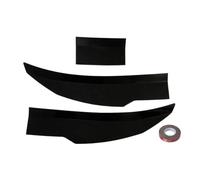 Anti Collisione Accessori Stile universale 3 pezzi berlina posteriore baule coda ala spoiler 117-127 cm regolabile fai da te Refit ali di avvio Paraurti anteriore spoiler(Gloss Black)
