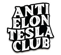Anti Elon Tesla Club Bumper Sticker, Funny Anti Elon Tesla Vinyl Decal Bumper Stickers for Cars, Black and White Funny Gifts for Men Women Tesla Owners Regret Elon Musk