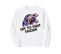Anti Fascism Frogs Against Fascism Frog off to Fight Fascism Felpa