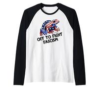 Anti Fascism Frogs Against Fascism Frog off to Fight Fascism Maglia con Maniche Raglan
